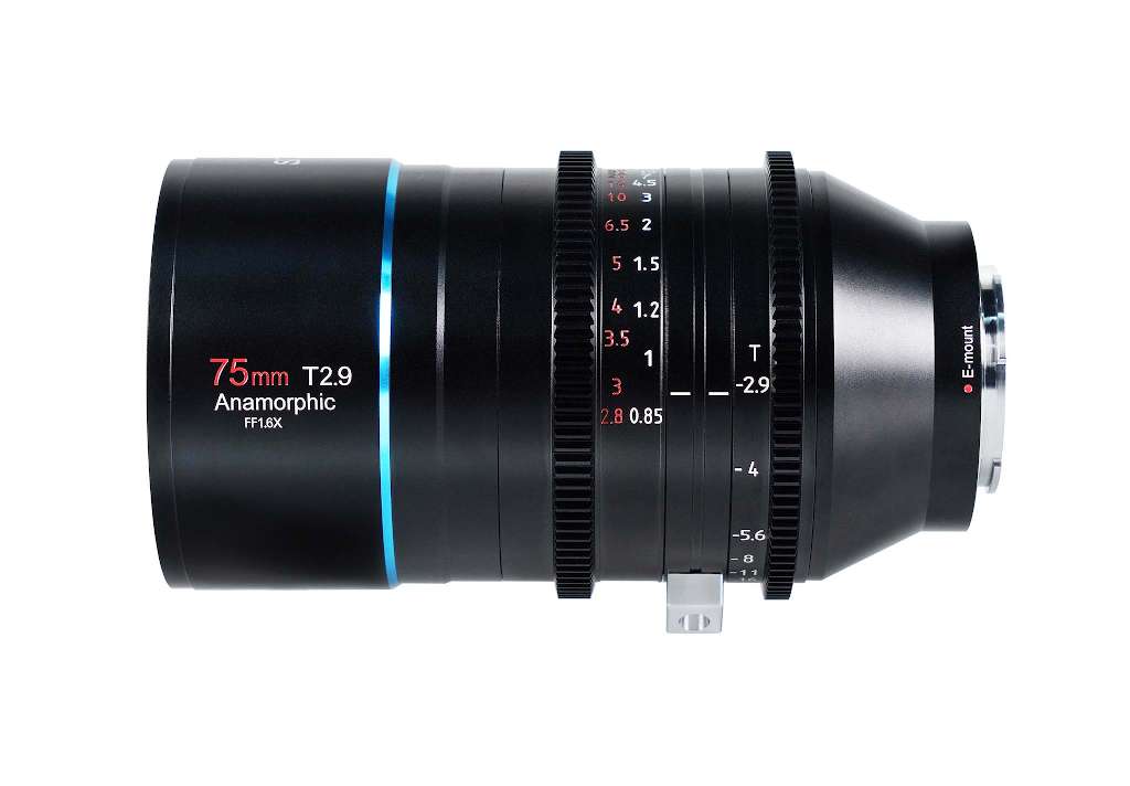 New SIRUI 75mm T2.9 1.6x Full-Frame Anamorphic Lens