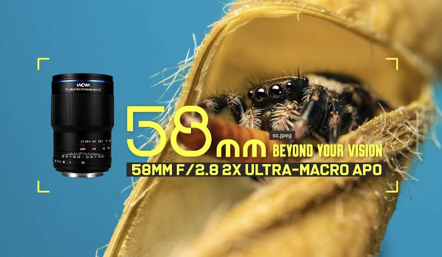 Laowa 58mm f/2.8 2x Ultra-Macro APO Lens Announced for Sony E-mount